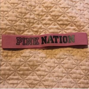 Pink nation headband begonia